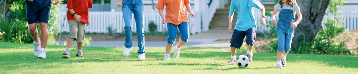 Family Playing Soccer